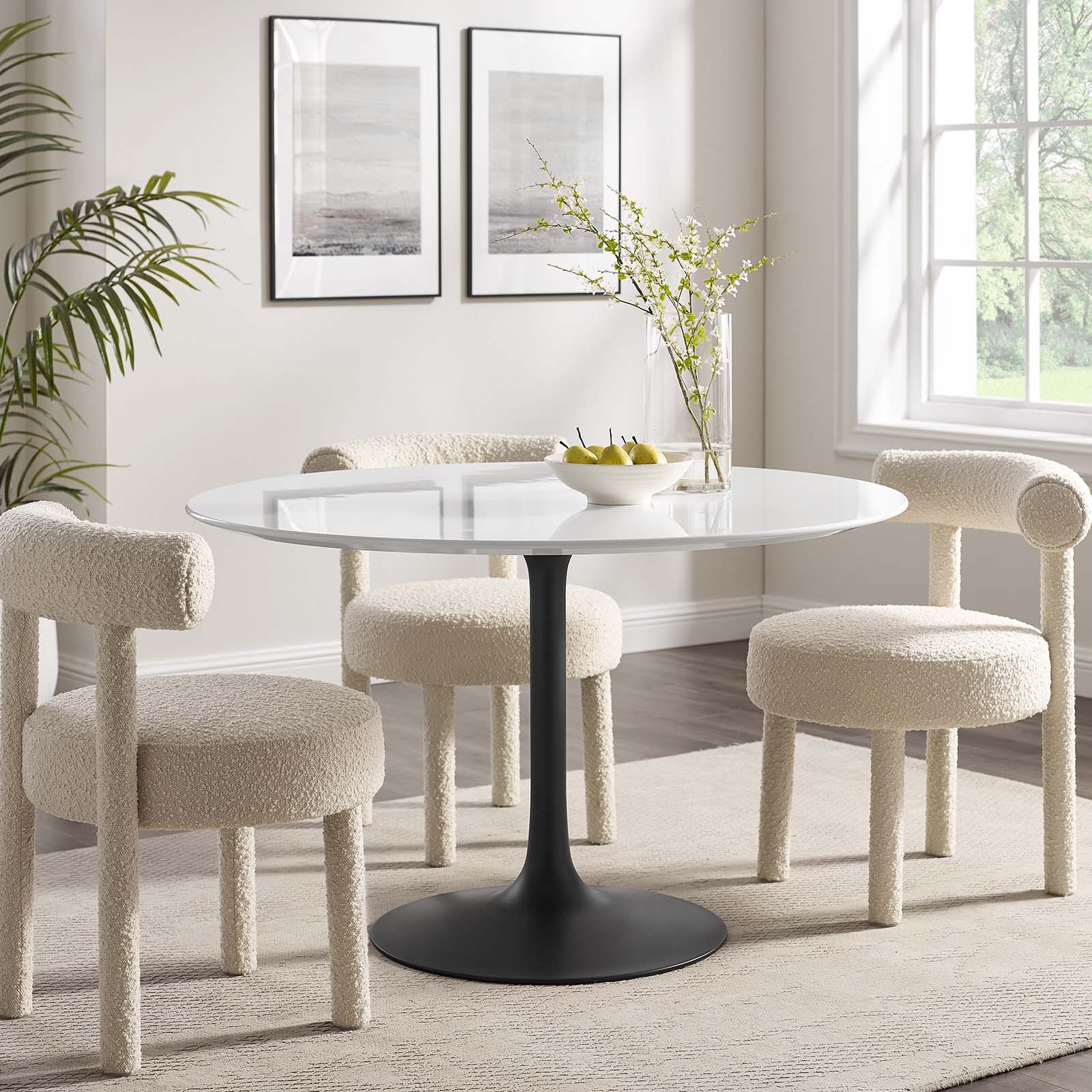Lippa round dining clearance table
