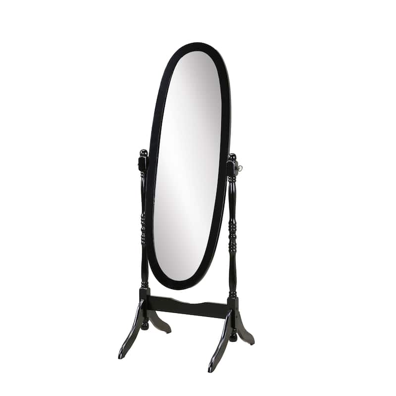 Traditional Queen Anna Style Wood Floor Mirror