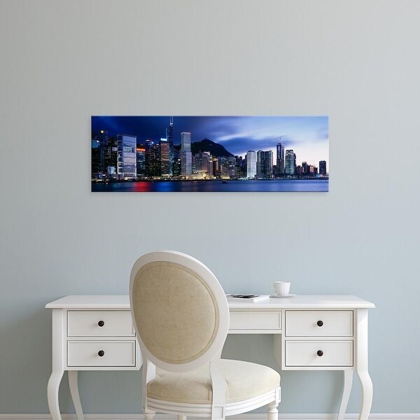 Easy Art Prints Panoramic Images's 'Central District Hong Kong Asia' Premium Canvas Art