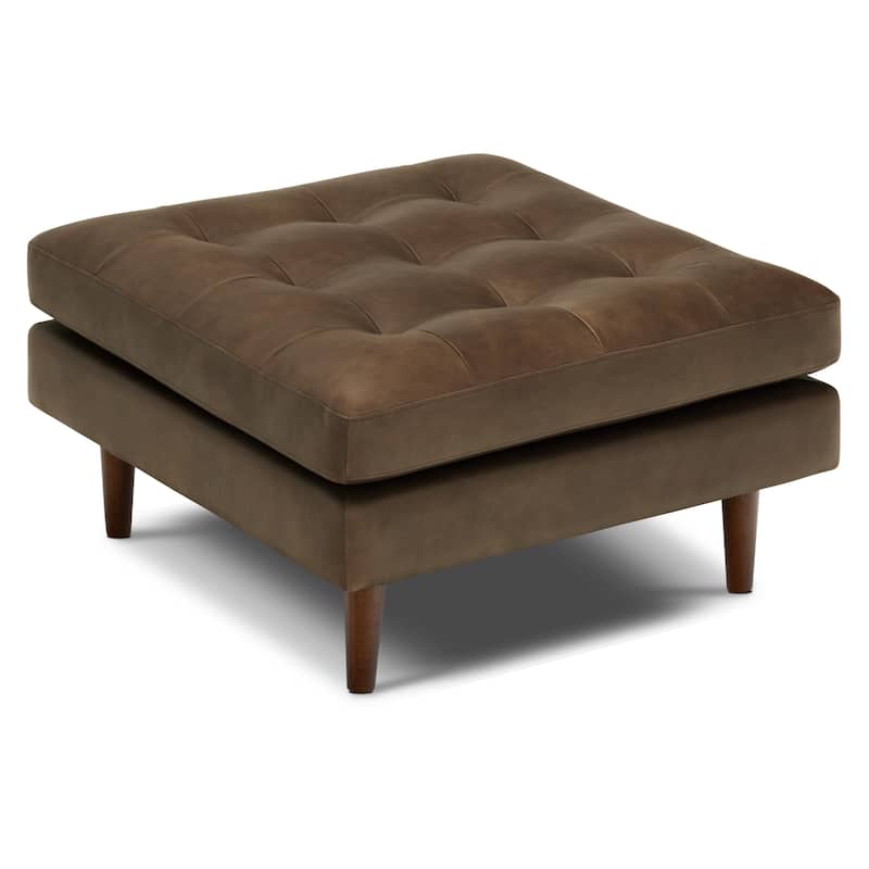 Poly & Bark Napa Ottoman - Full Grain Genuine Italian Leather