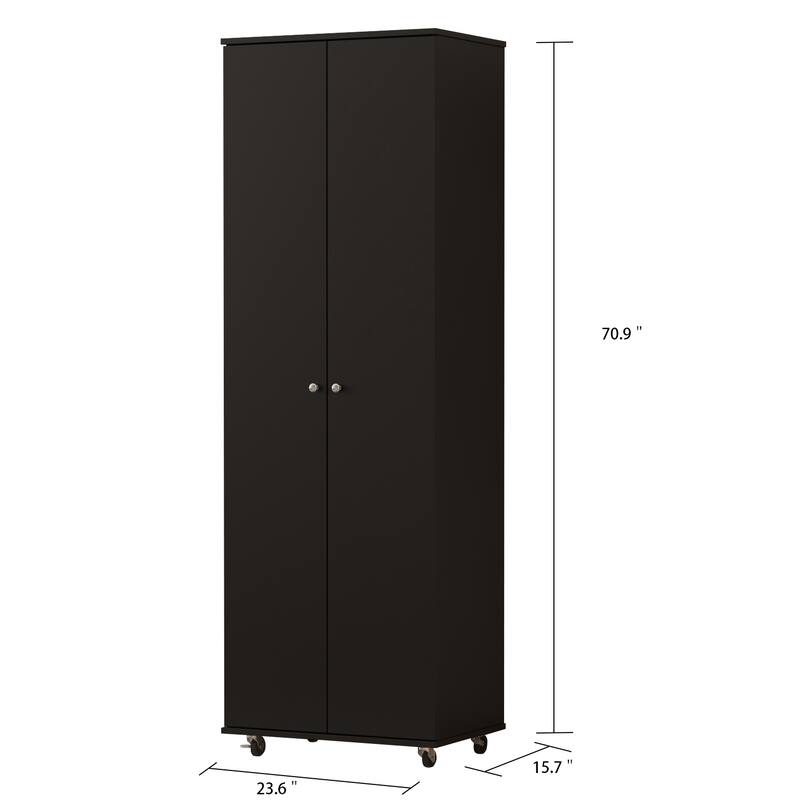 23.6" W 70.9"High Shoe Cabinet, 8 Floors, Three Adjustable Boards