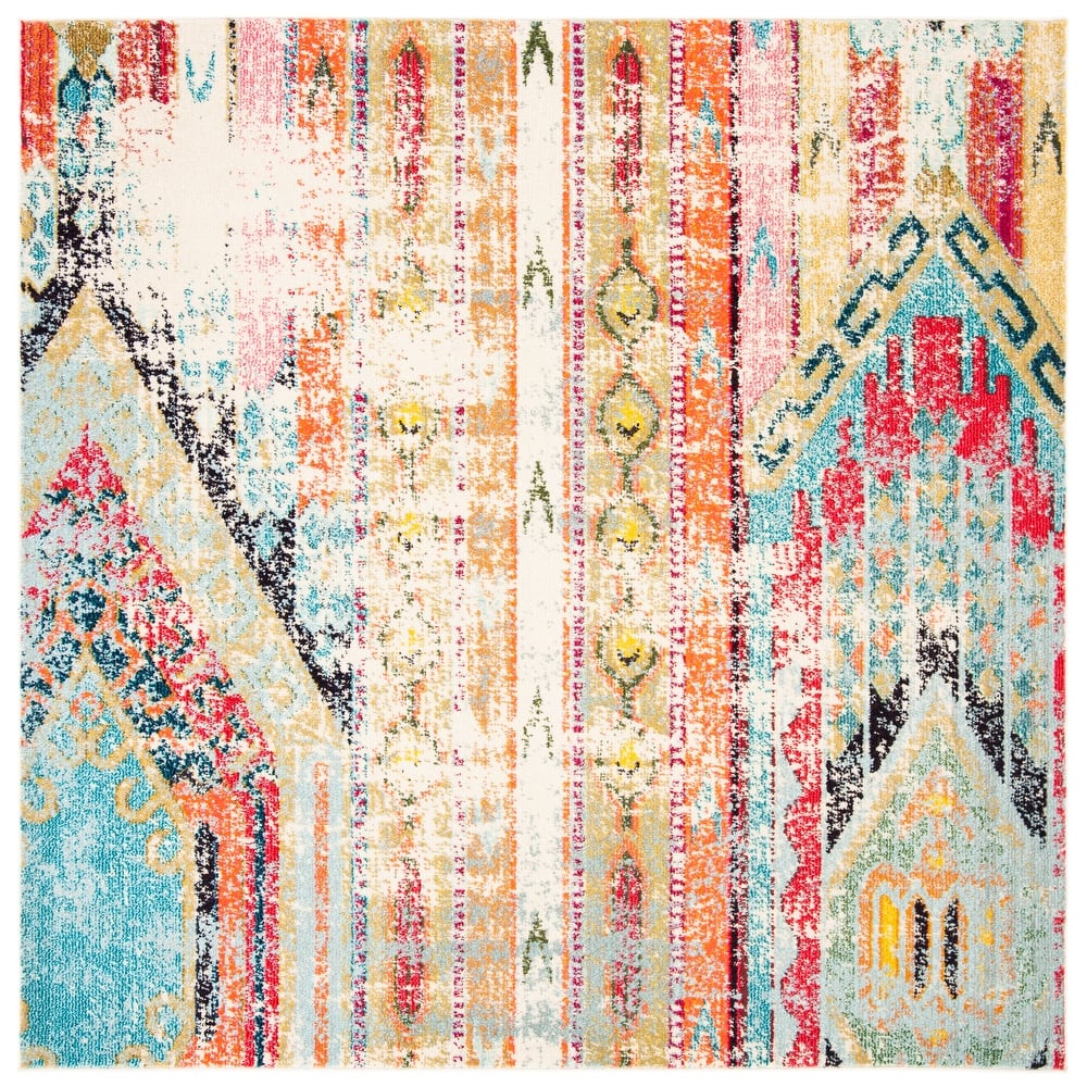 SAFAVIEH, Madison Sonya Abstract Boho Distressed Rug