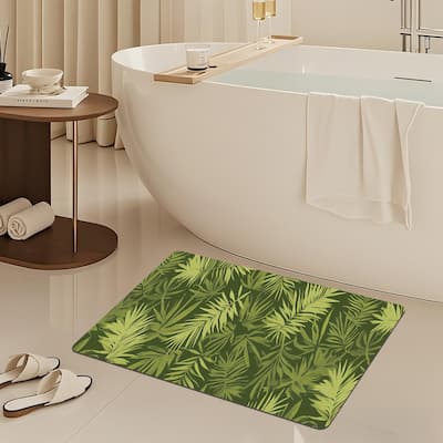 Non-Slip Area Floor Carpet，Quick Dry Super Absorbent Thin Mat for Bathroom Bathtub Shower Room Kitchen Entryway Sink