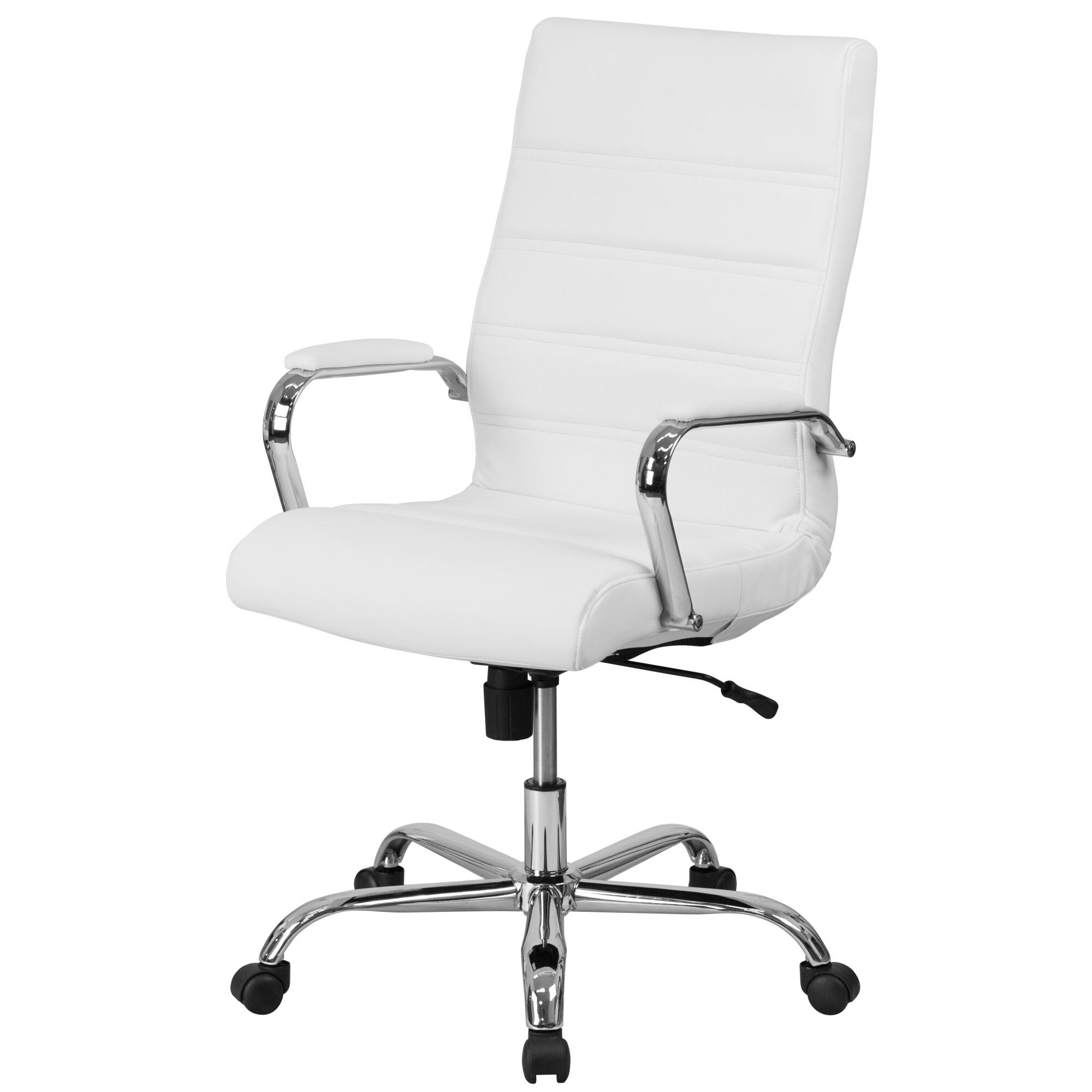 Delacora Ff Go 2286h 26 Wide Leather Swivel Chair With Built In Overstock 23046572