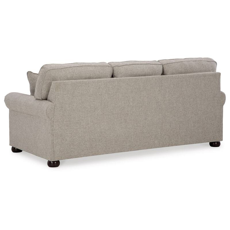 Gael Sleeper Sofa, Queen Size Bed, Gray Beige Polyester, Memory Foam