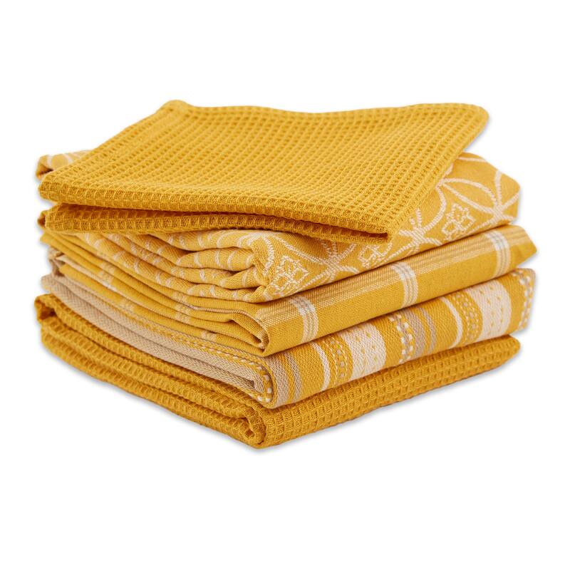 DII Assorted Kitchen Dishtowel & Dishcloths (Set of 5)