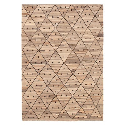 Sivas Taupe Kilim 6'8" x 9'7" - 6'8 x 9'7