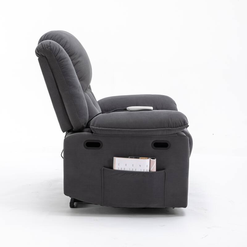 55.91" Velvet 4-Seater Sleeper Sofa with Storage & Adjustable Backrest