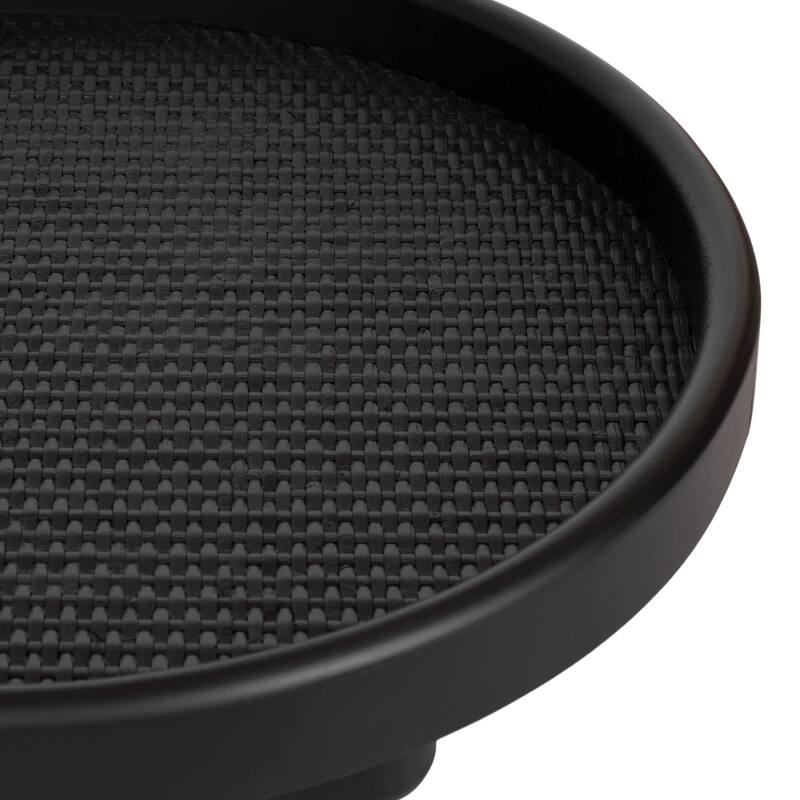 Kate and Laurel Planche Round Woven Tray