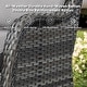 preview thumbnail 22 of 82, Gymojoy 3-Piece Rattan Wicker Rocking Swivel Chair Set with Table