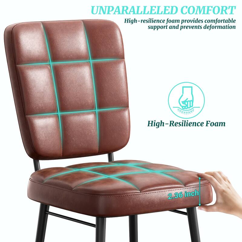 Modern Dining Chairs Set of 2/4/6/8, Upholstered Kitchen Chairs with Thick Cushion for Dining Room