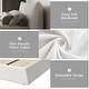 preview thumbnail 10 of 47, King Size Bed Frame w/ Special Shaped Headboard,Velvet Upholstered Platform Bed Floor Bed Low Profile Bed, Mattress Foundation