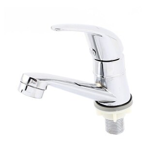 Thread Wash Unique Bargains Bathroom Push Handle 1/2PT Male Thread Wash Sink Basin ...