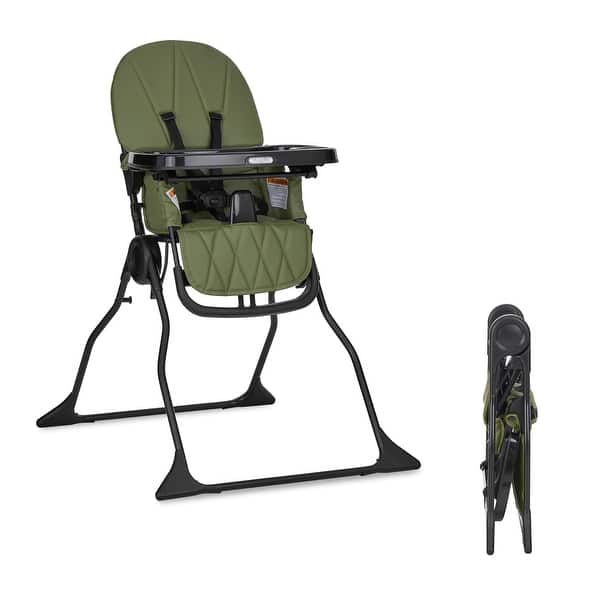 slide 2 of 24, Dream On Me Snack & Stow High Chair Olive