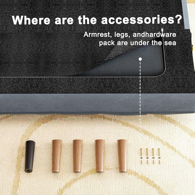 75″ Convertible Futon Sofa Bed, Small Futon Couch with Adjustable Backrest, Sleeper Sofa Couches for Small Living Room, Office