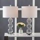 preview thumbnail 18 of 63, JONATHAN Y Ella 27" Glass Triple-Sphere LED Table Lamp, Mercury Silver/Chrome (Set of 2)