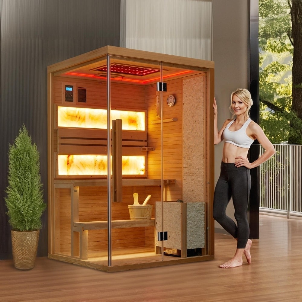 EROMMY Dual-Therapy Home Sauna (Infrared & Steam Multiple Styles Optional)