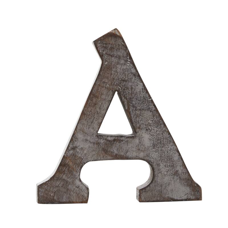 Wood Traditional Decorative Sign (Set of 6) - S/6 8"H