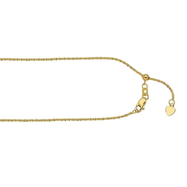 14K Yellow Gold 1.15mm Rolo Pendant Chain 20 Inch