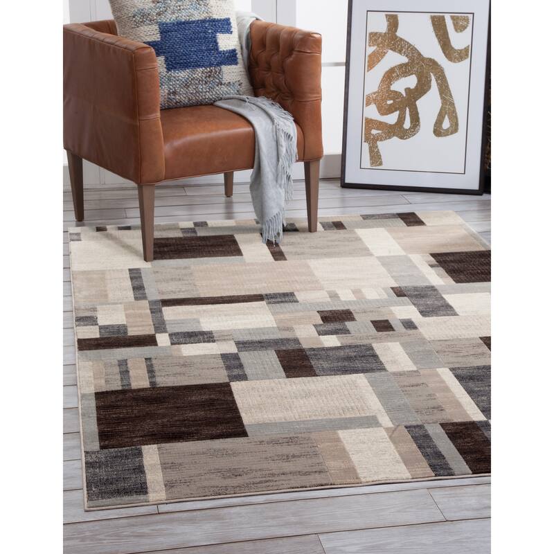 Stella Charcoal/Ivory/Grey Area Rug - 6' x 9'