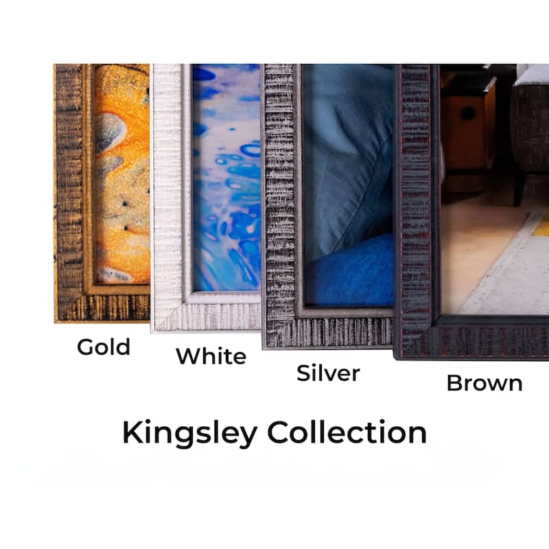 17x10 Frame Gold Kingsley Distressed Solid Wood Picture Frame Width