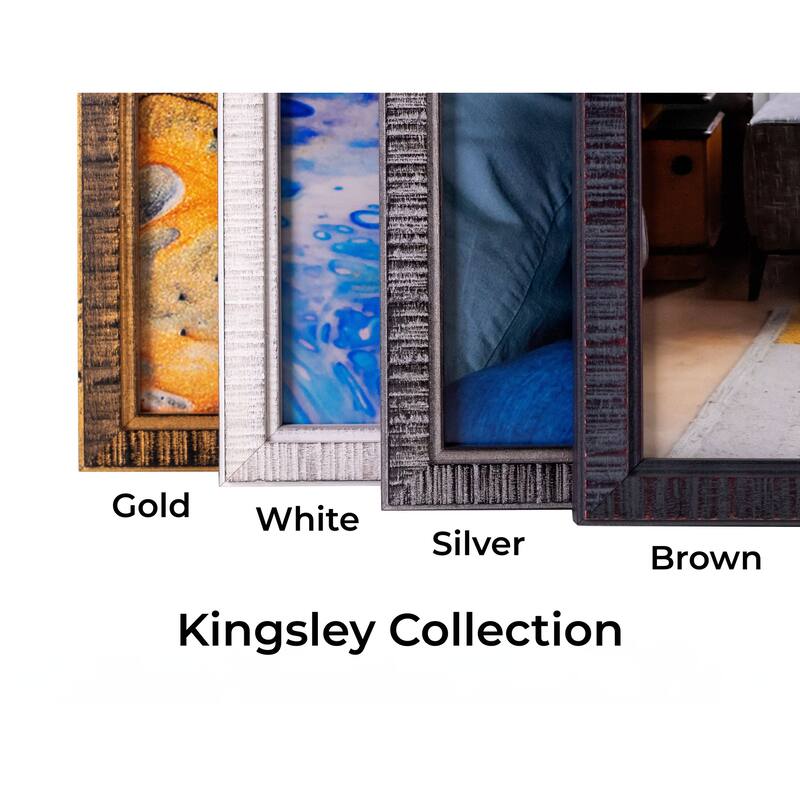 21x15 Frame Gold Kingsley Distressed Solid Wood Picture Frame Width