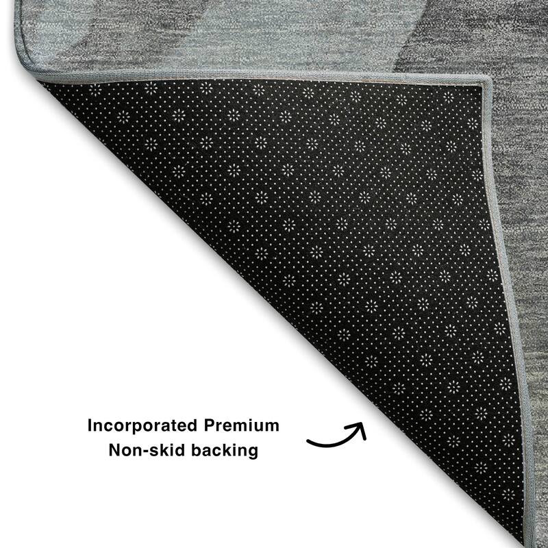 Premium Washable Super Soft Contemporary Fizal Mayfield Rug