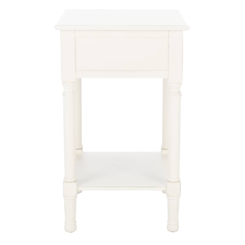 SAFAVIEH Genny 1-Drawer Bottom Shelf Accent Table - 19" W x 15.8" L x 26" H - 19Wx16Dx26H