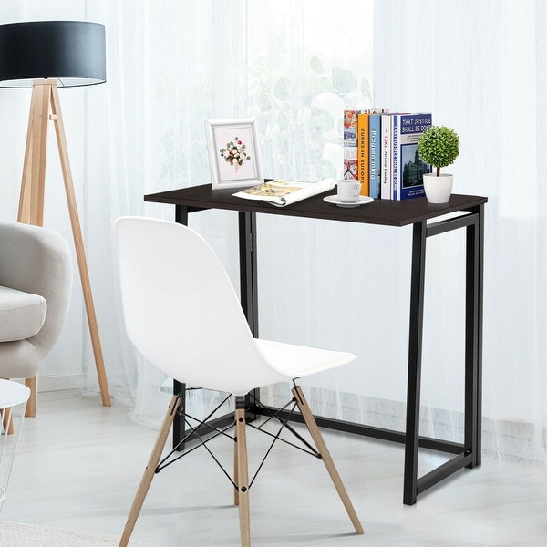 Gymax Foldable Computer Desk Home Office Laptop Table Writing Desk