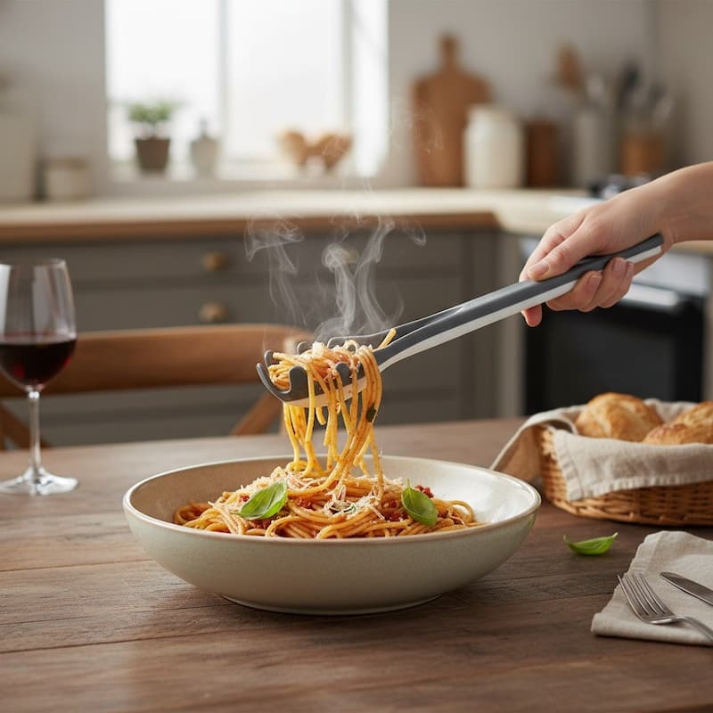 Hutzler 2-in-1 Convertible Spoon & Tongs - Cook, Scoop, and Serve with Ease