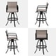 preview thumbnail 26 of 39, Outdoor Indoor Aluminum Swivel Patio Bar Stools Dining Chairs with Sunbrella Fabric