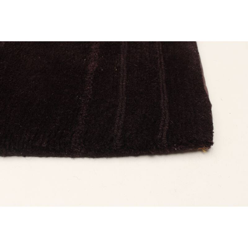 ECARPETGALLERY Hand-knotted Opulence Magenta Wool Rug - 3'0 x 10'11