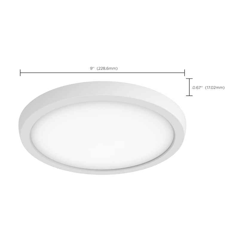 BLINK Pro 13W 9 In LED Fixture 4000K Round Shape White 120/277V