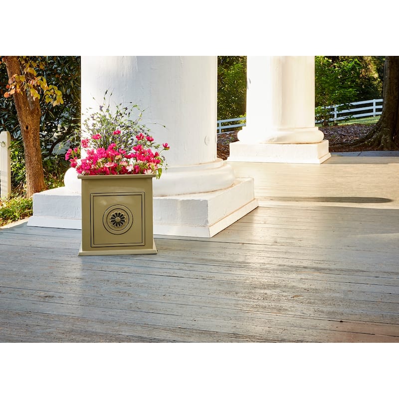 Southern Patio Colony 16-inch Square Country Planter
