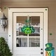 preview thumbnail 5 of 27, Glitzhome St. Patrick's Wooden Shamrock Doorknob Hanging Decor 18.50"H Shamrock