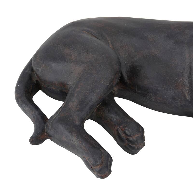 Magnesium Oxide Indoor Outdoor Dog Garden Sculpture - Grey or Dark Grey - 23 x 13 x 6