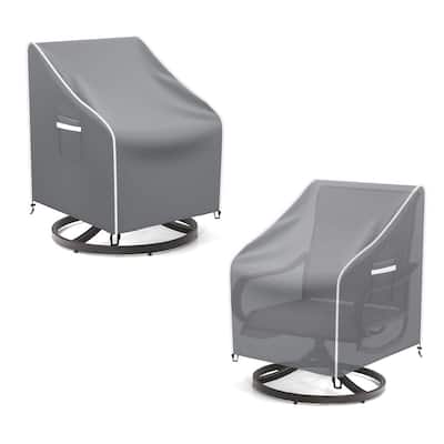 2 Pack Outdoor Swivel Lounge Chair Cover, Waterproof Patio Chair Covers