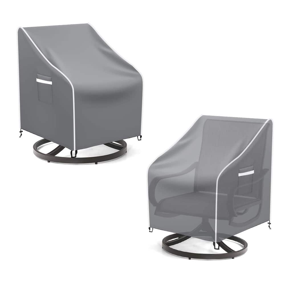 2 Pack Outdoor Swivel Lounge Chair Cover, Waterproof Patio Chair Covers