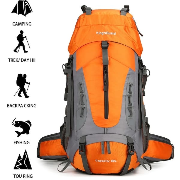 60L Hiking Backpack Men Women Camping Backpack Waterproof Backpacking  Mountaineering Climbing Daypack (Lake Blue) - Bed Bath & Beyond - 40365515