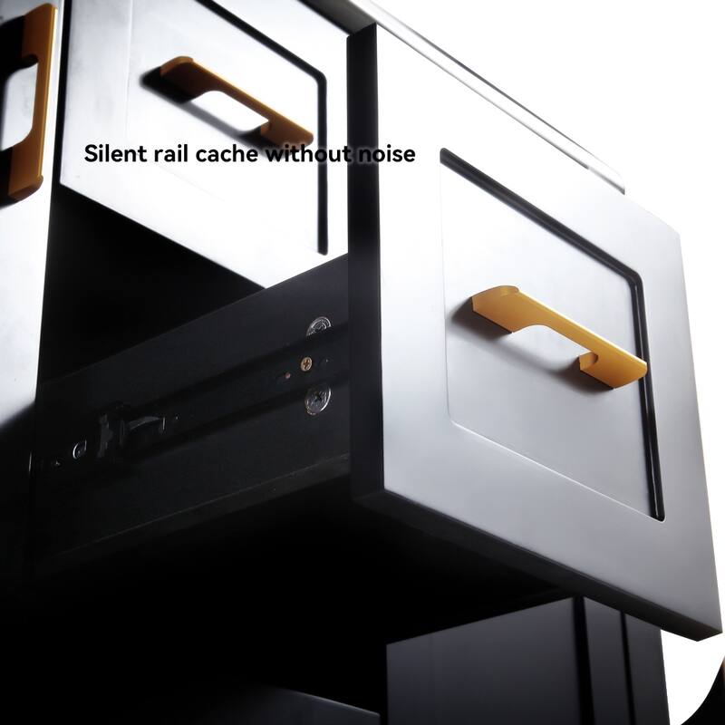 36" Bathroom Vanity with Undermount Single Sink and 2 Doors and 3 Drawers - 36''