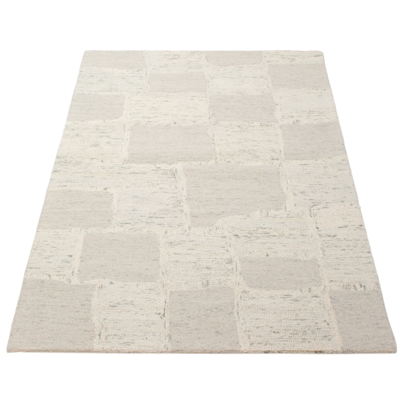ECARPETGALLERY Hand Tufted Timeless Blue Wool Rug - 5'0 x 8'0