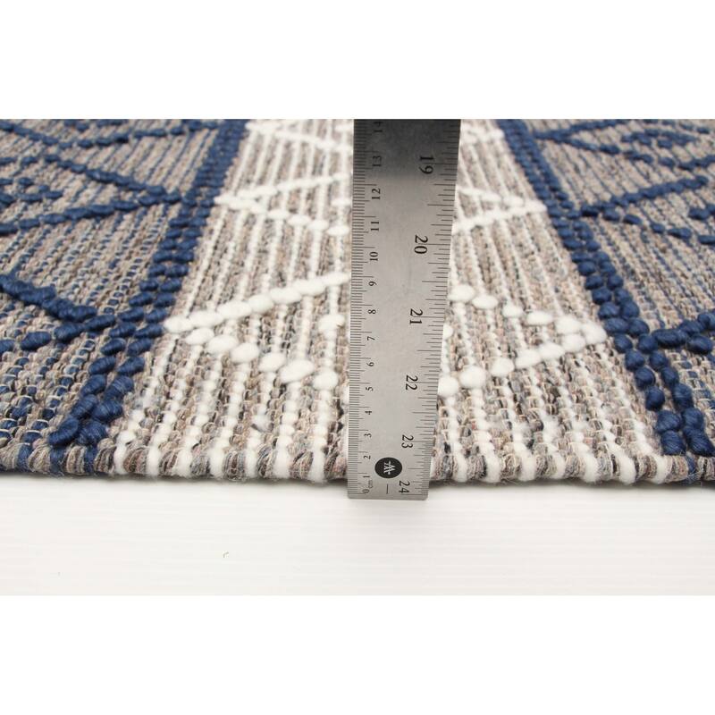 ECARPETGALLERY Braid weave Sienna Taupe Wool Rug - 5'1 x 8'1