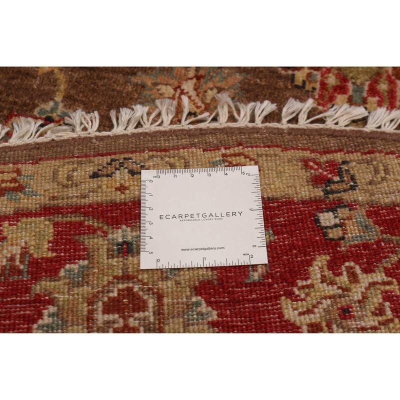 ECARPETGALLERY Hand-knotted Jamshidpour Brown Wool Rug - 5' x 5'