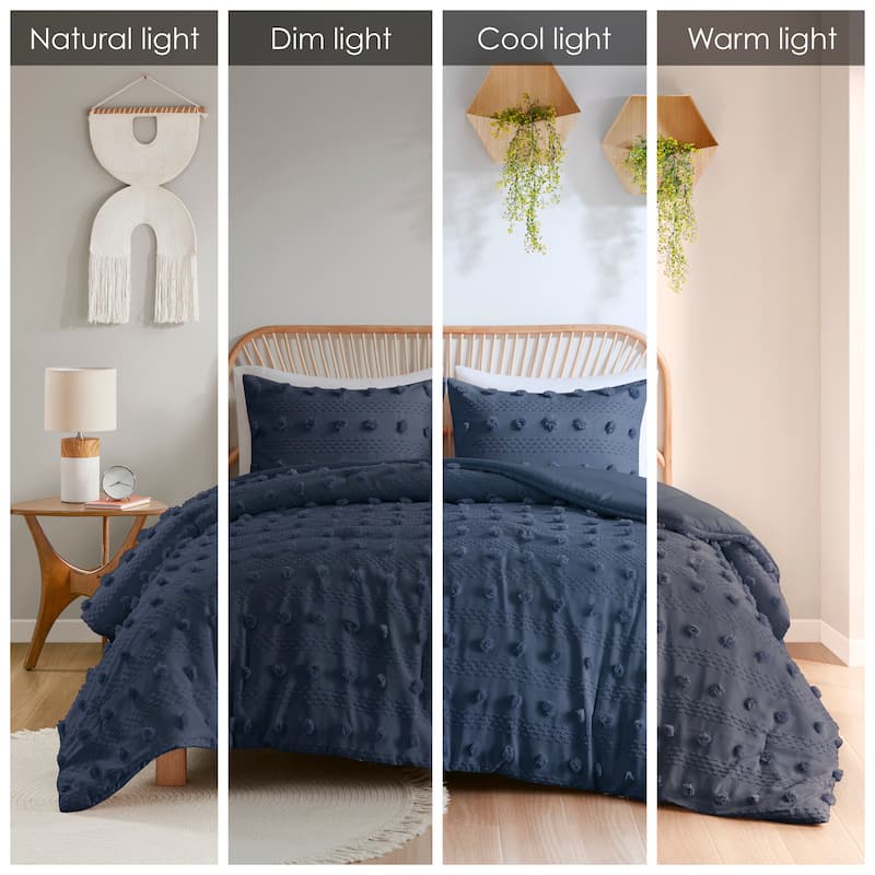 Intelligent Design Vera Clip Jacquard Comforter Set