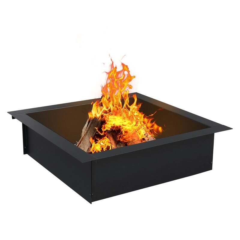 36" Steel Outdoor Wood Burning Fire Ring