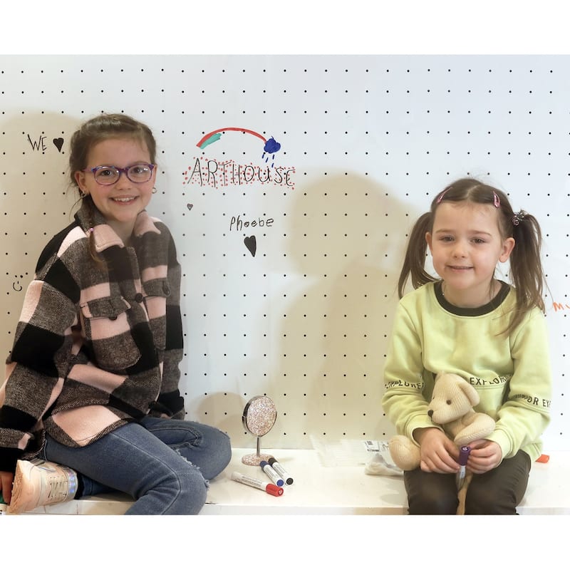 Arthouse Terrence White Dotted Grid Wallpaper