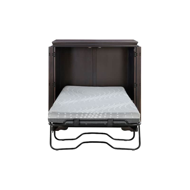 San Sebastian Cabinet Murphy Bed with Sealy Gel Memory Foam Mattress
