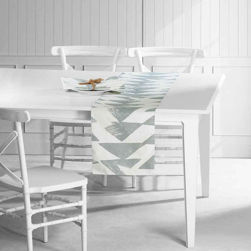 Exclusive Fabrics Triad Printed Cotton Table Runner & Placemats