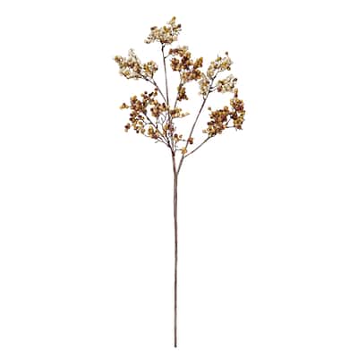 Faux Berry Stem with Metal and Polyethylene