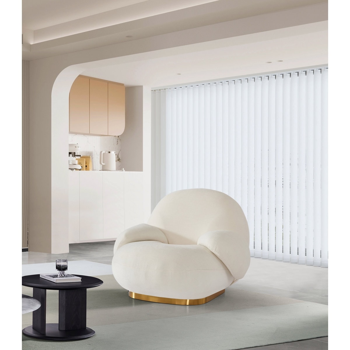 Forward Home Gubi Swivel Arm Chair